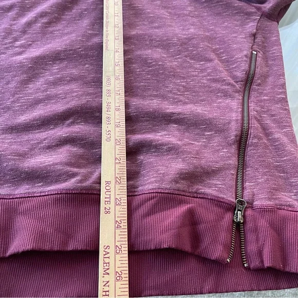 Women Sz 6 Lululemon Om & Roam Pullover Hoodie‎ Heathered Rust Berry Sweatshirt - Picture 7 of 10
